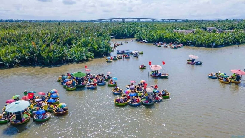 Hoi An : Bamboo Basket Boat Tour and Transfer - The 75-Minute Flow: From Hoi An Pickup to Coconut Waterway Fun